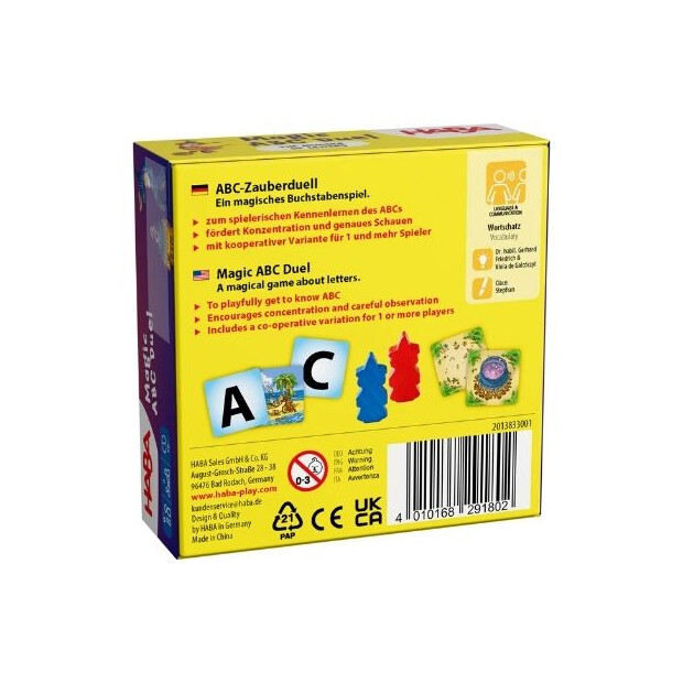 HABA Spiel - ABC-Zauberduell Buchstabenspiel 6+