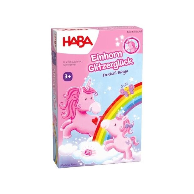 HABA Spiel - Einhorn Glitzerglück – Funkel-Bingo 3+
