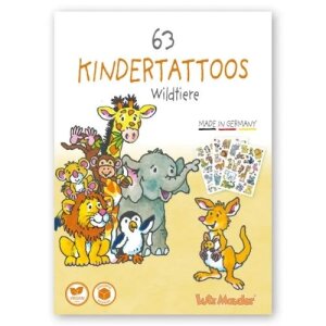 Lutz Mauder 63 Kindertattoos Tattooset A6 - Wildtiere
