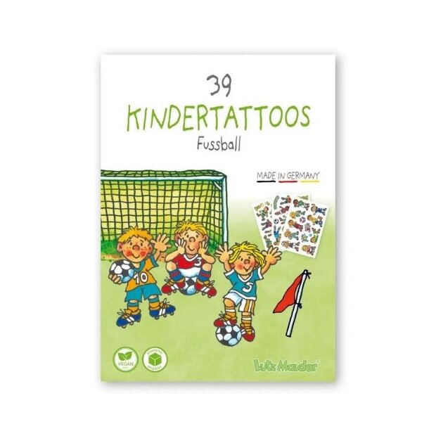 Lutz Mauder 39 Kindertattoos Tattooset A6 - Fußball