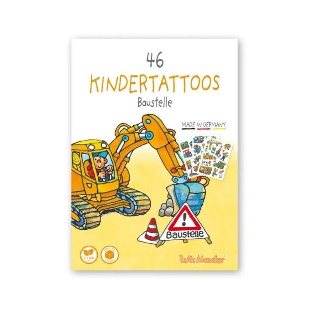 Lutz Mauder 46 Kindertattoos Tattooset A6 - Baustelle