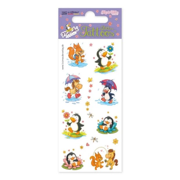 Lutz Mauder TapirElla Glitter-Tattoo Mooki and Friends