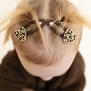cosy roots Hair Clips - Leo Hearts - Pack of 2