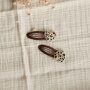 cosy roots Hair Clips - Leo Hearts - Pack of 2