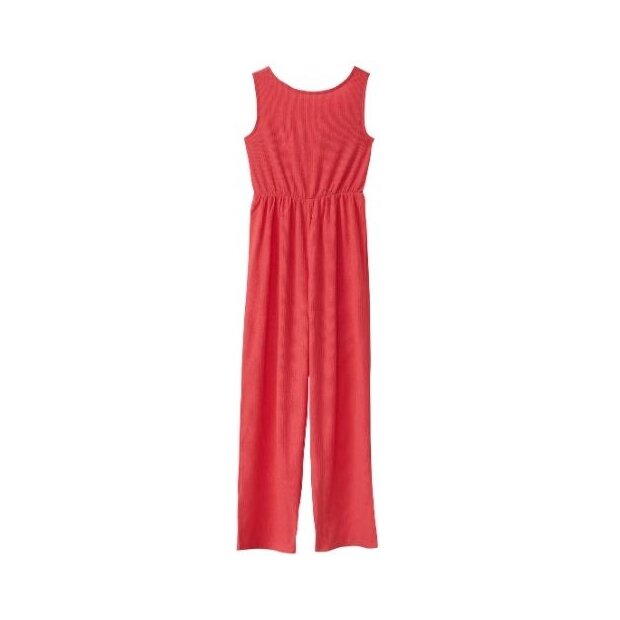 S.Oliver Strukturierter Jumpsuit mit Cut Out rot