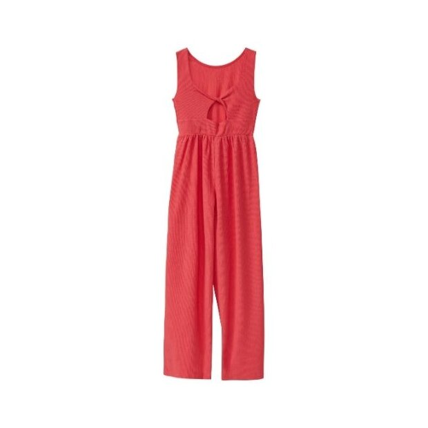 S.Oliver Strukturierter Jumpsuit mit Cut Out rot