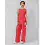 S.Oliver Strukturierter Jumpsuit mit Cut Out rot