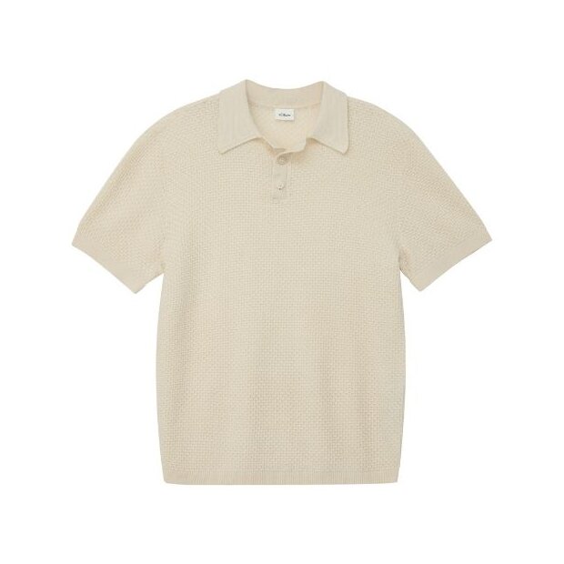 S.Oliver Leichtes Strickpolo aus Baumwollmix