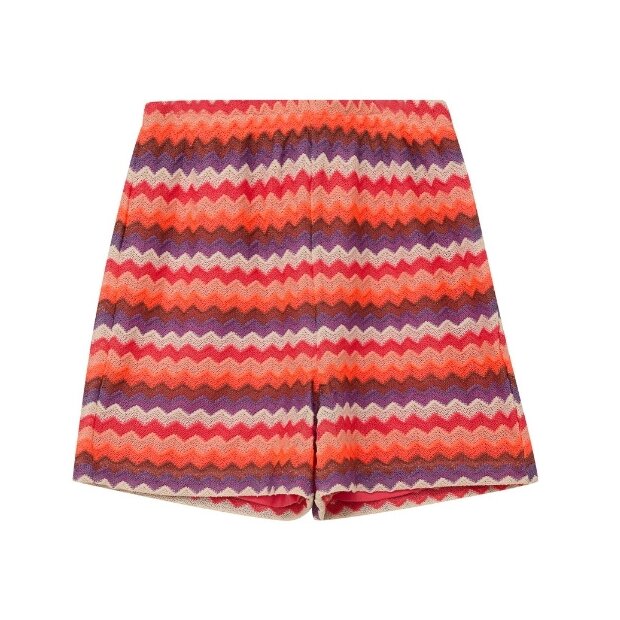 S.Oliver Wide Leg-Shorts mit Struktur orange rot
