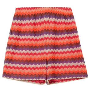 S.Oliver Wide Leg-Shorts mit Struktur orange rot