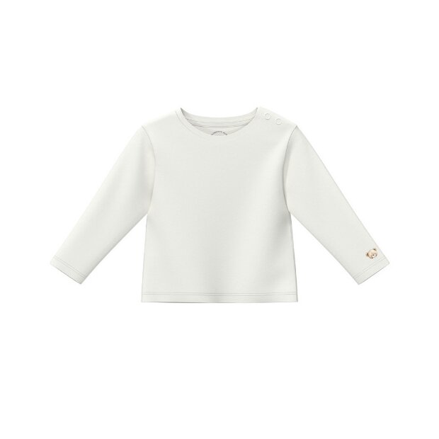 S.Oliver Langarm Shirt kleiner Teddy weiß