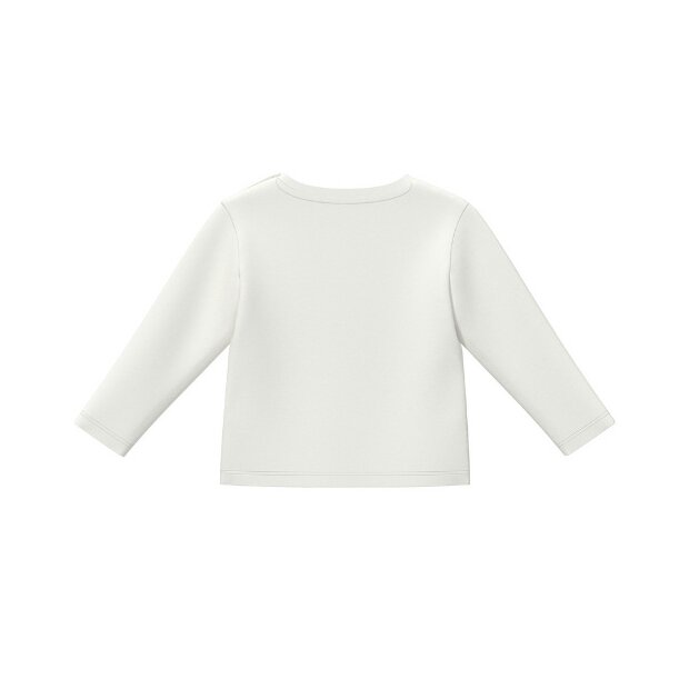 S.Oliver Langarm Shirt kleiner Teddy weiß