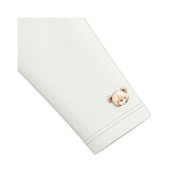 S.Oliver Langarm Shirt kleiner Teddy weiß