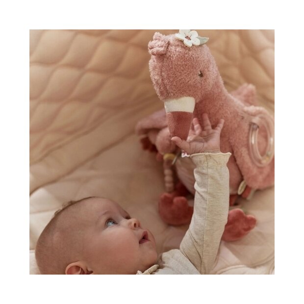 Little Dutch Stoff Activity Kuscheltier Flamingo Flora - Safari Friends