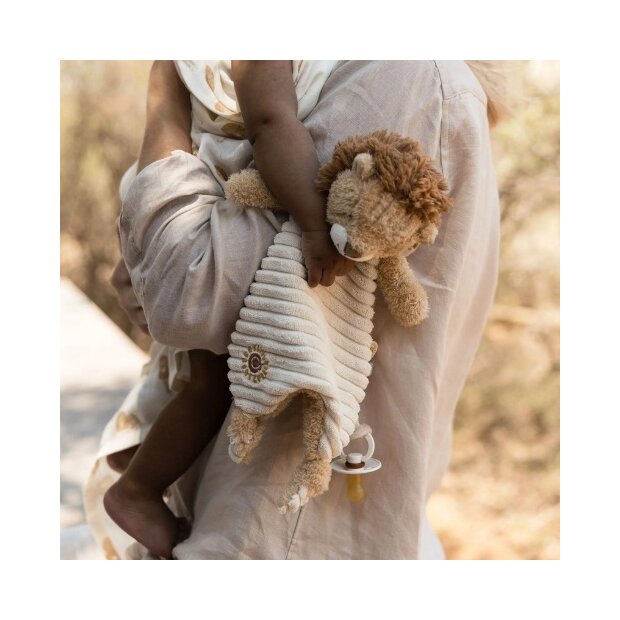 Little Dutch weiches Stoff Kuscheltuch - Safari Friends Löwe Lou