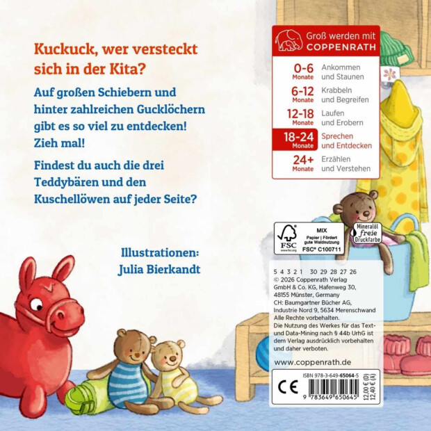 Coppenrath Kinderbuch - Zieh mal! Kuckuck, es wimmelt in der Kita!