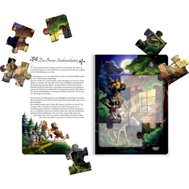 Coppenrath Kinderbuch - Mein erstes Märchen-Puzzlebuch - Buch mit 4 Puzzles