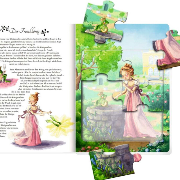 Coppenrath Kinderbuch - Mein erstes Märchen-Puzzlebuch - Buch mit 4 Puzzles