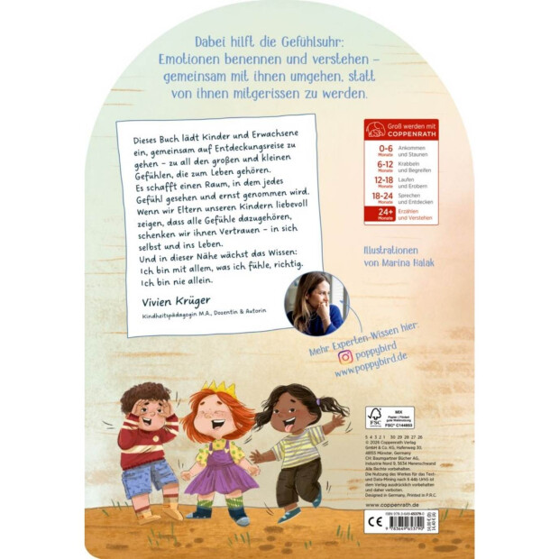 Coppenrath Kinderbuch - Glücklich, traurig, wütend sein, ich stell es mit dem Zeiger ein!