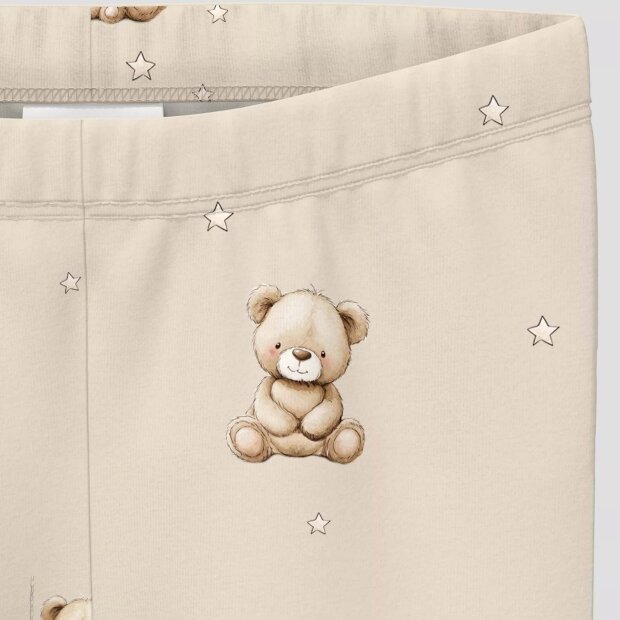 S.Oliver Unisex Leggings mit Elastikbund - Teddy helles beige