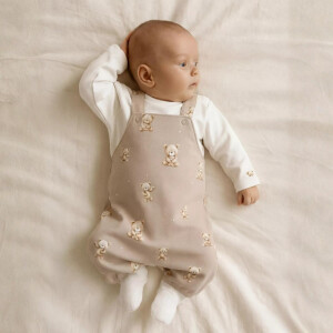 S.Oliver Unisex Latzhose - Teddy sand