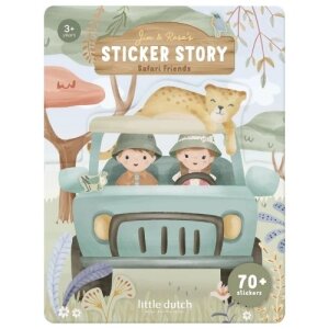 Little Dutch Sticker Story Aufkleber Set - Safari Friends