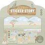 Little Dutch Wiederverwendbares Stickerbuch Jim & Rosa - Safari Friends