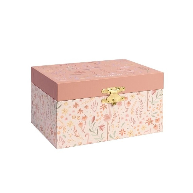 Little Dutch Schmuckkästchen mit Musik Flamingo Flora - Rosa