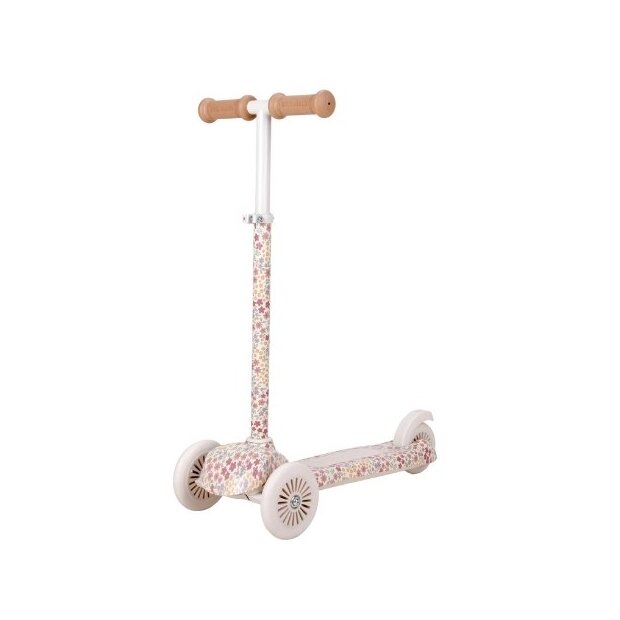 Little Dutch Kinderroller Blumenmuster - weiß