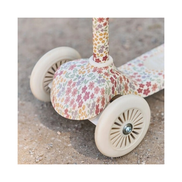Little Dutch Kinderroller Blumenmuster - weiß