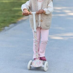 Little Dutch Kinderroller Blumenmuster - weiß