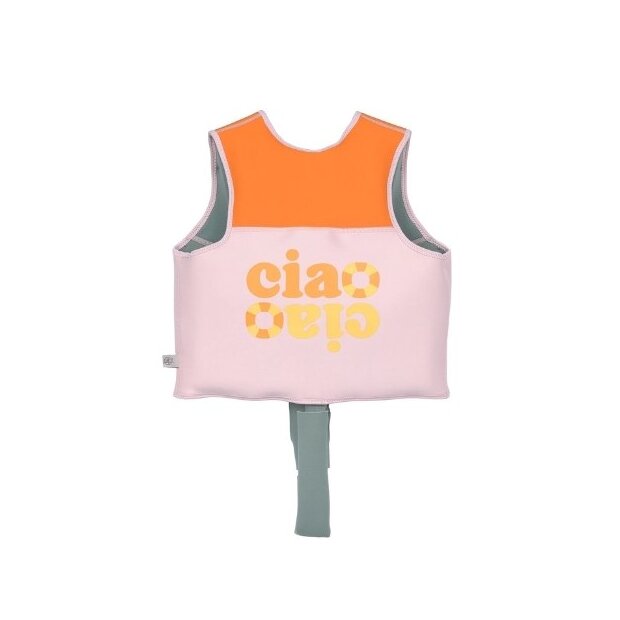 Lässig Schwimmlernweste rosa orange