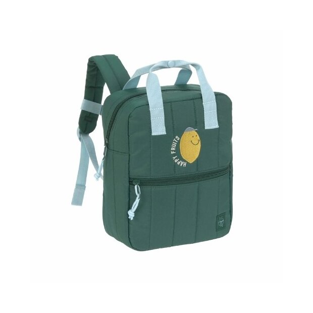Lässig Kindergartenrucksack Square Little Gang - Zitrone dunkelgrün