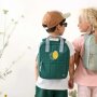 Lässig Kindergartenrucksack Square Little Gang - Zitrone dunkelgrün