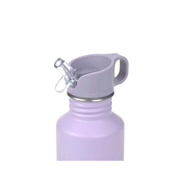 Lässig Edelstahl Trinkflasche 500 ml - Little Gang - Herz Lila
