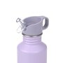 Lässig Edelstahl Trinkflasche 500 ml - Little Gang - Herz Lila