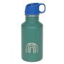 Lässig Edelstahl Trinkflasche 500 ml - Little Gang - Regenbogen grün