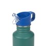 Lässig Edelstahl Trinkflasche 500 ml - Little Gang - Regenbogen grün