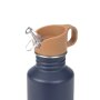 Lässig Edelstahl Trinkflasche 500 ml - Little Gang - Smiley blau