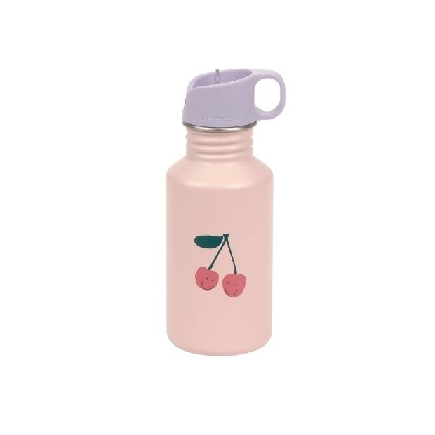 Lässig Edelstahl Trinkflasche 500 ml - Happy Fruits - Kirsche