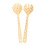 rice Melamin Salat Besteck - Crème - Heart Print - 2er Set
