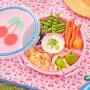 rice Serviertablett Snackbox - Pink Kirsche