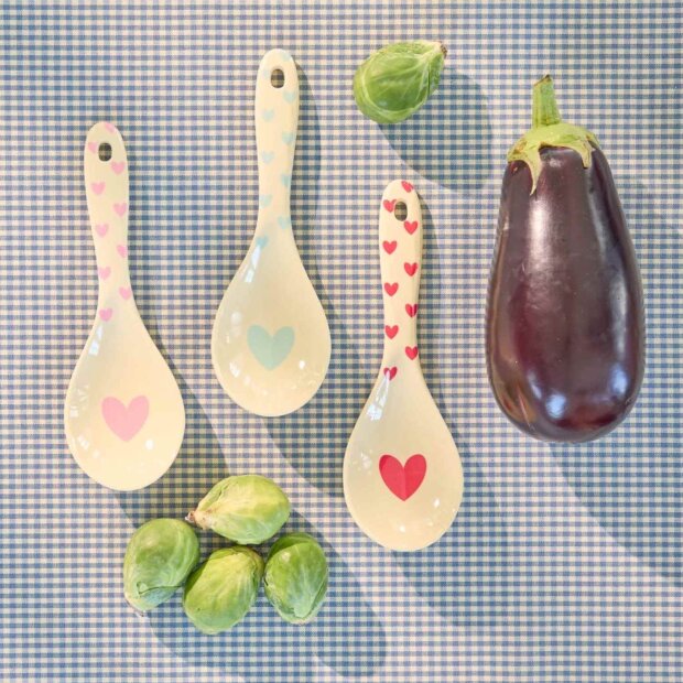 rice Salatlöffel - Favorite Hearts Prints sortiert