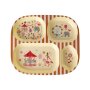rice Kinderteller mit 4er Einteilung - Pink - Fun Fair Print