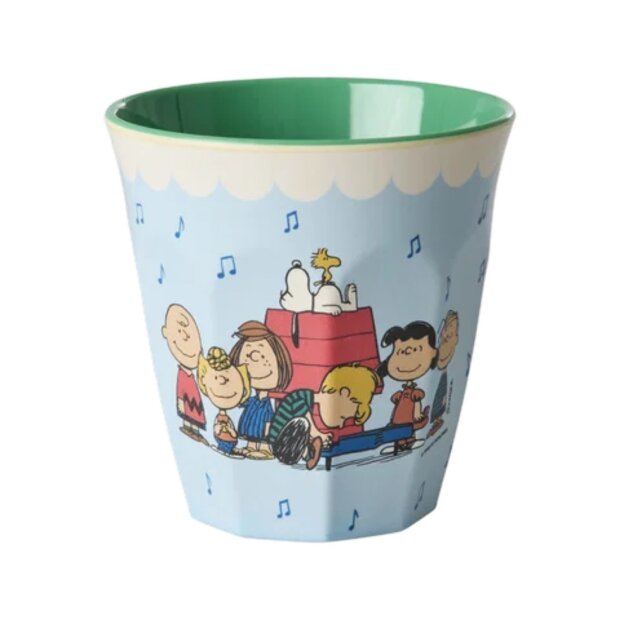 rice Mittelgroßer Becher - Hellblau - Snoopy Print 250ml