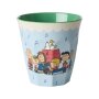 rice Mittelgroßer Becher - Hellblau - Snoopy Print 250ml