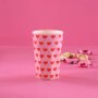 rice Großer Becher Hellrosa - Sweet Hearts Print 400ml