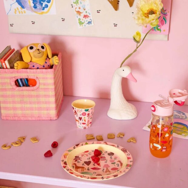 rice Kleiner Kinderbecher - Pink - ABC 160ml