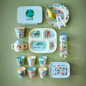 rice Kleiner Kinderbecher - Blau - ABC 160ml