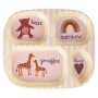 rice Kinderteller mit 4er Einteilung - Pink - ABC
